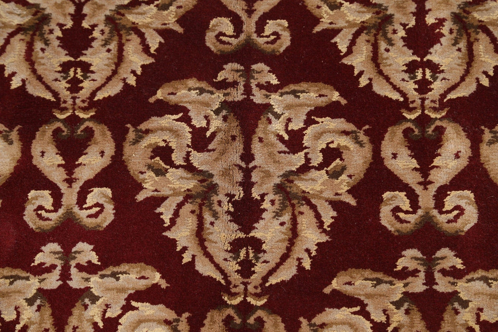 All-Over Red Aubusson Handmade Rug 10x14