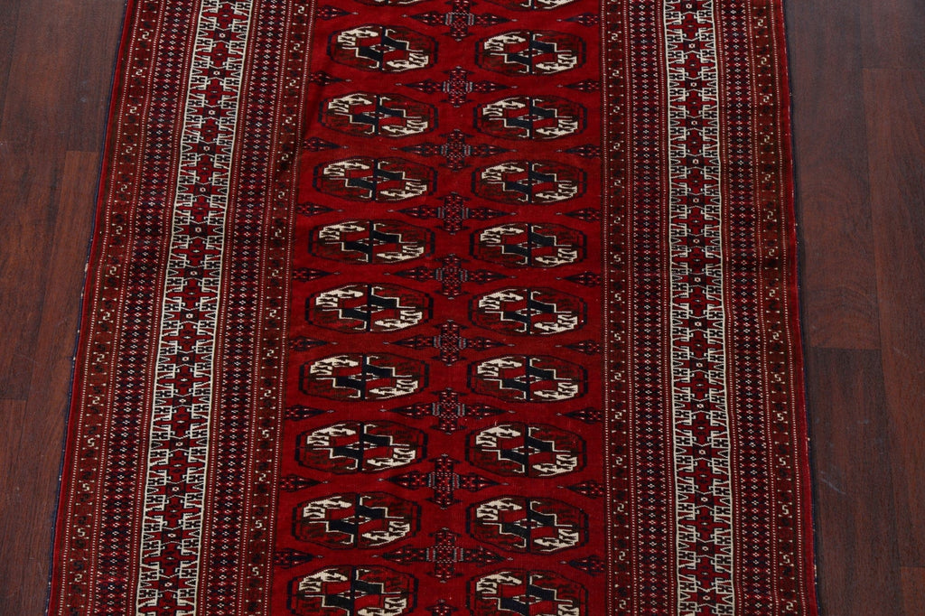 Elephant Feet Bokhara Wool Area Rug 4x7