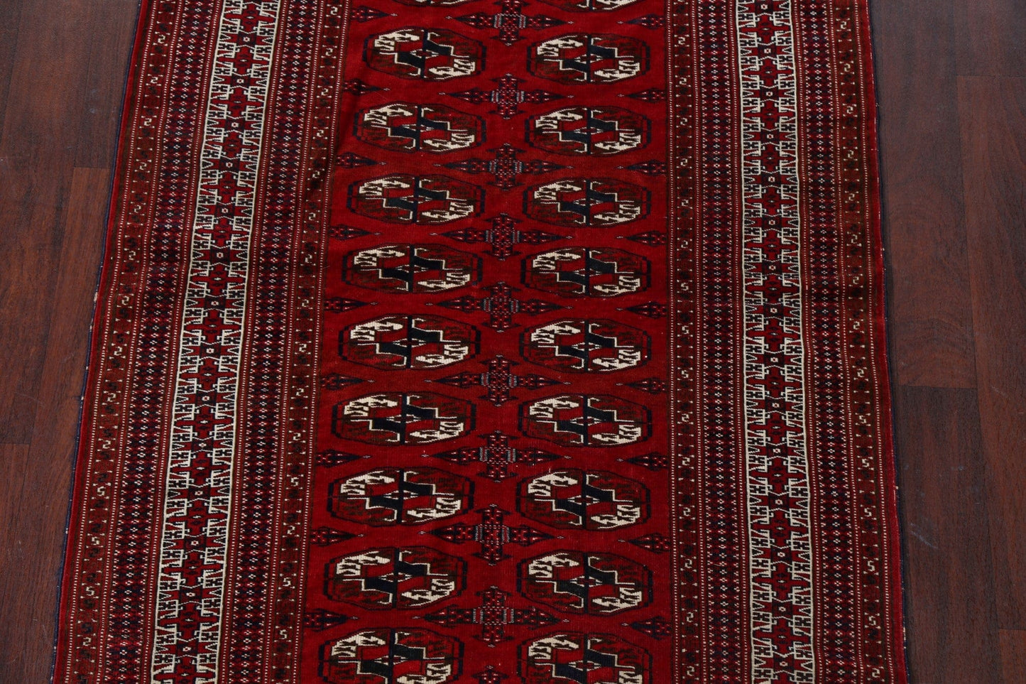 Elephant Feet Bokhara Wool Area Rug 4x7