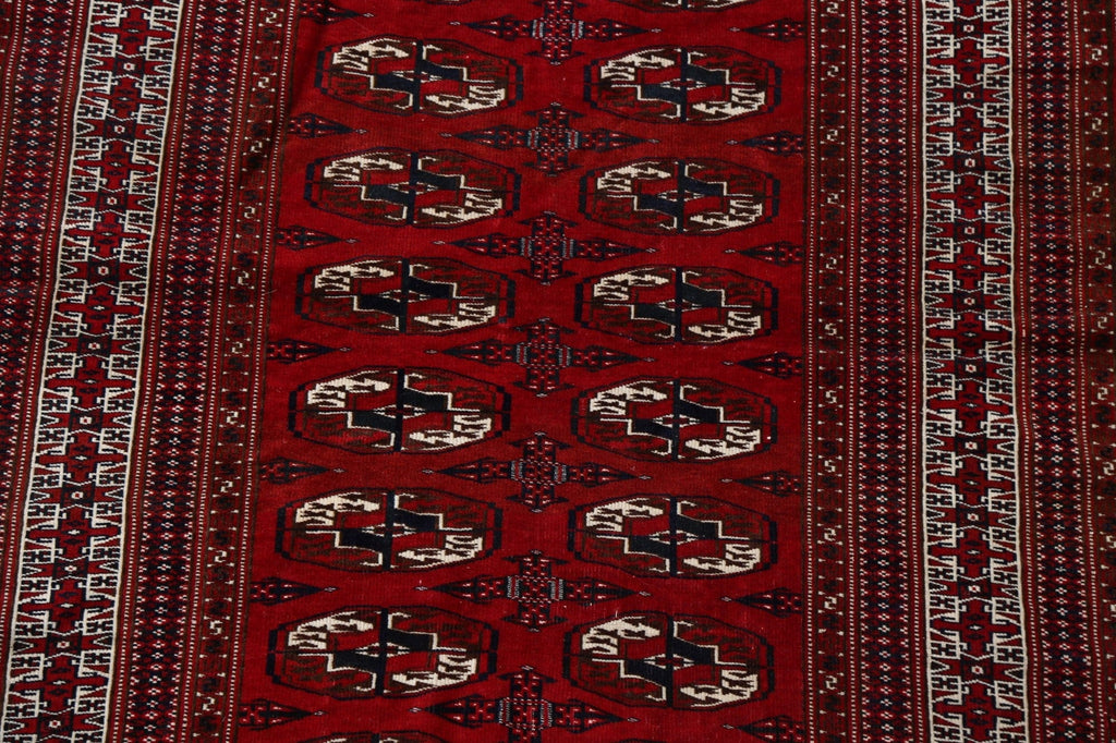 Elephant Feet Bokhara Wool Area Rug 4x7