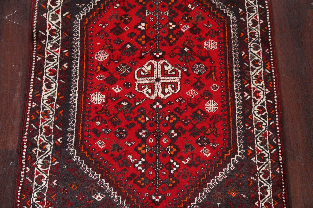 Red Shiraz Persian Wool Rug 4x5