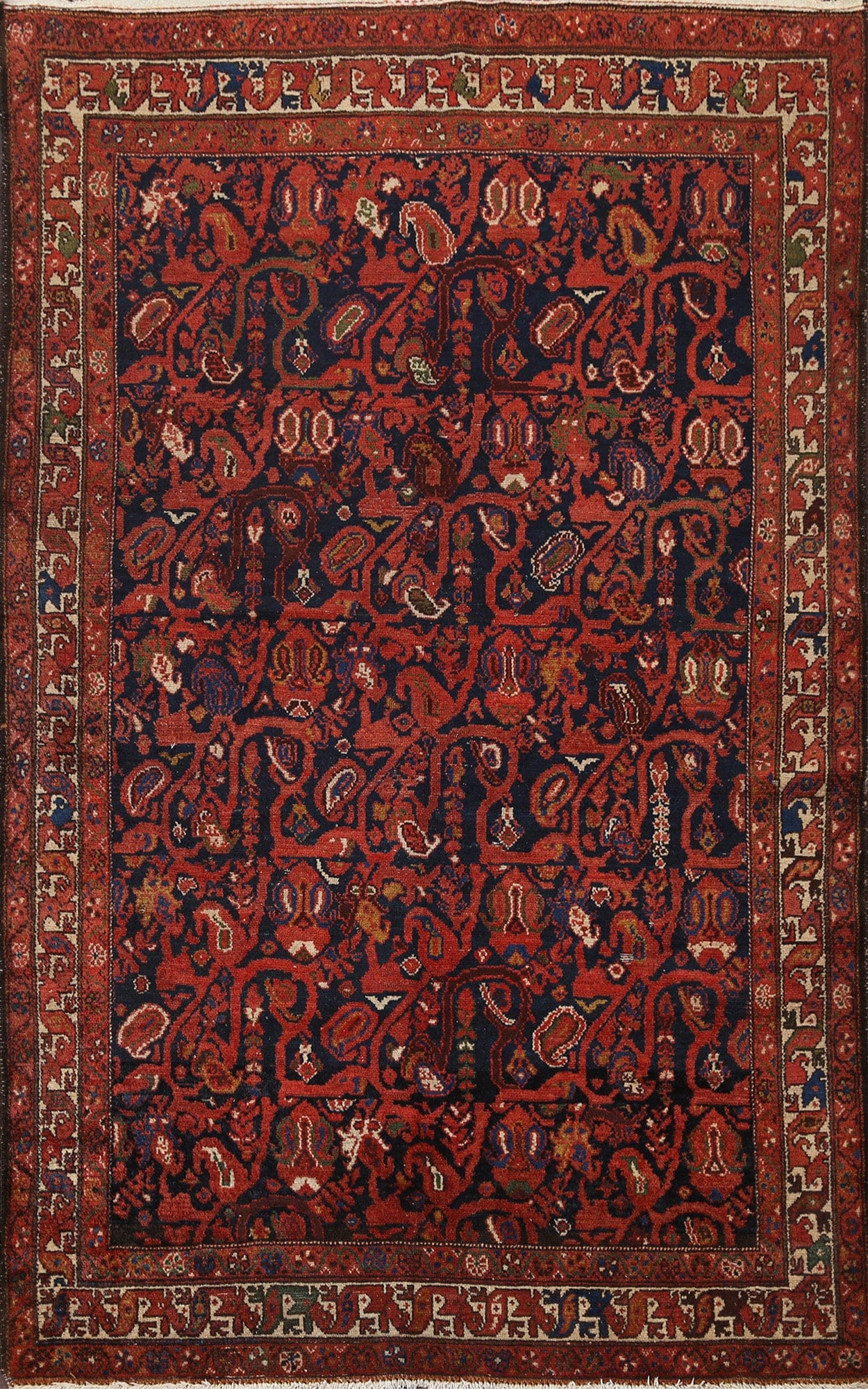 Vegetable Dye Malayer Persian Area Rug 4x7