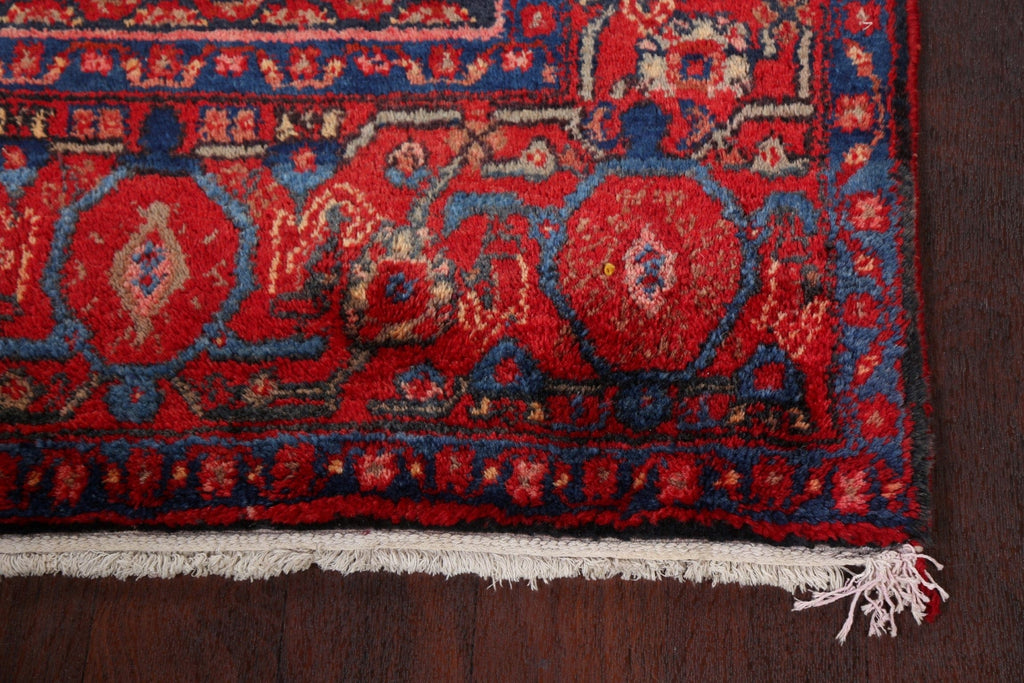 Vintage Hamedan Persian Runner Rug 4x10