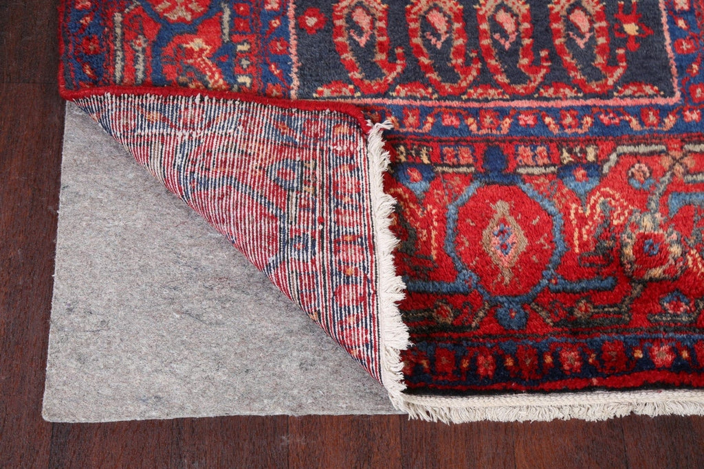 Vintage Hamedan Persian Runner Rug 4x10