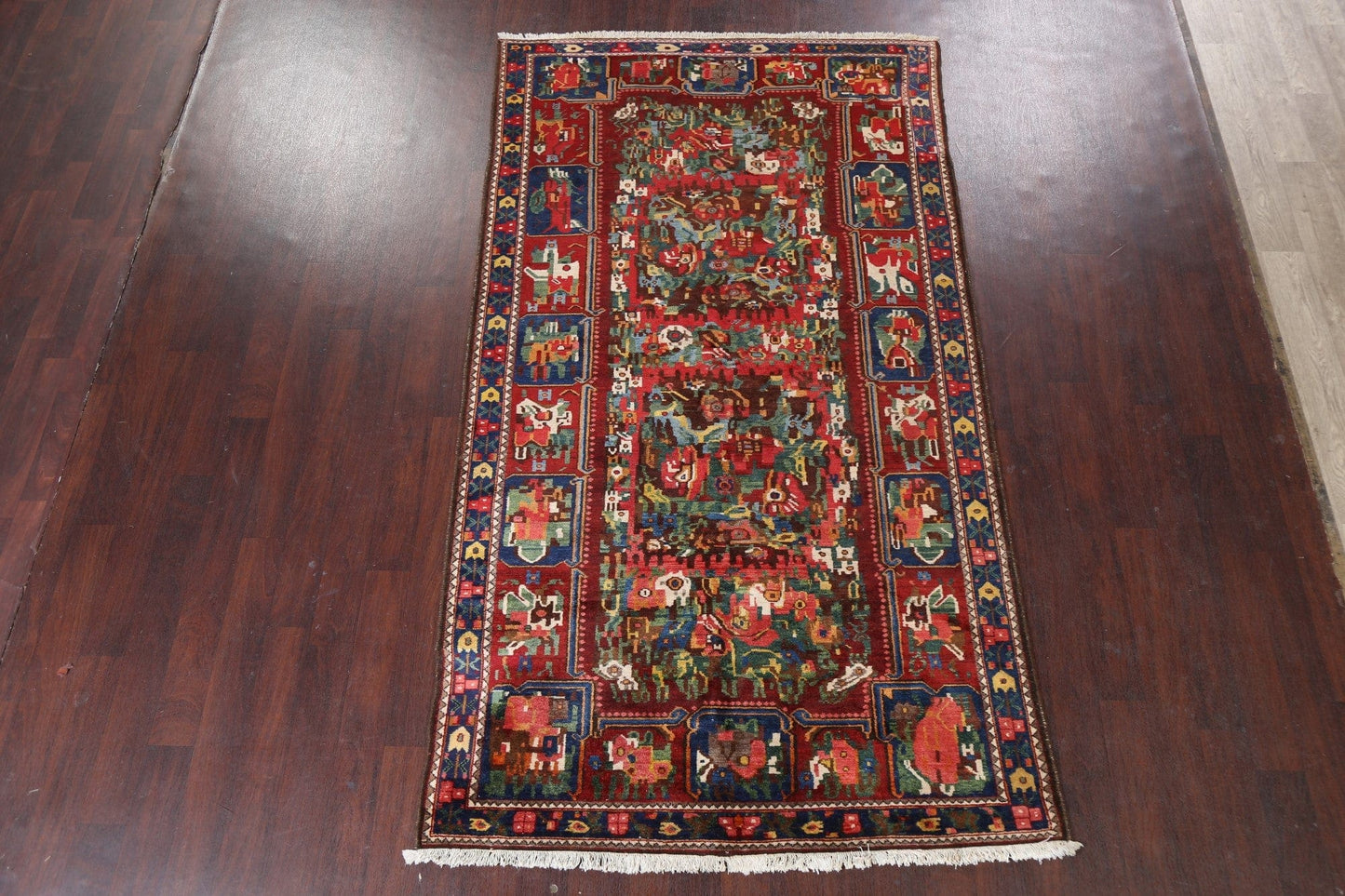 Vegetable Dye Bakhtiari Persian Area Rug 5x10