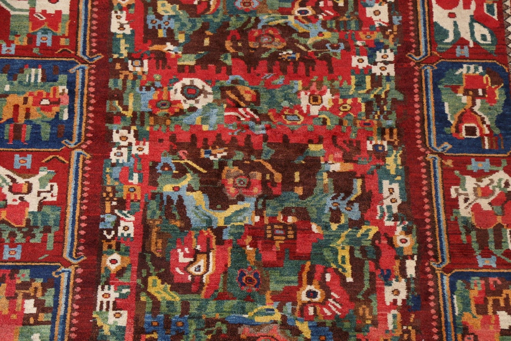 Vegetable Dye Bakhtiari Persian Area Rug 5x10