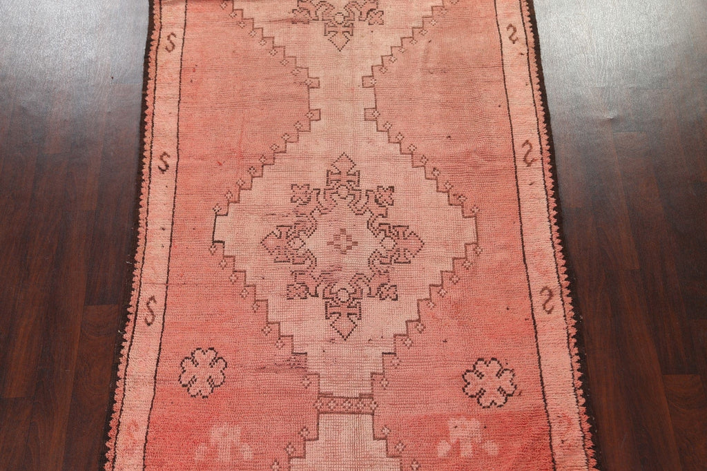 Antique Moroccan Wool Area Rug 5x12