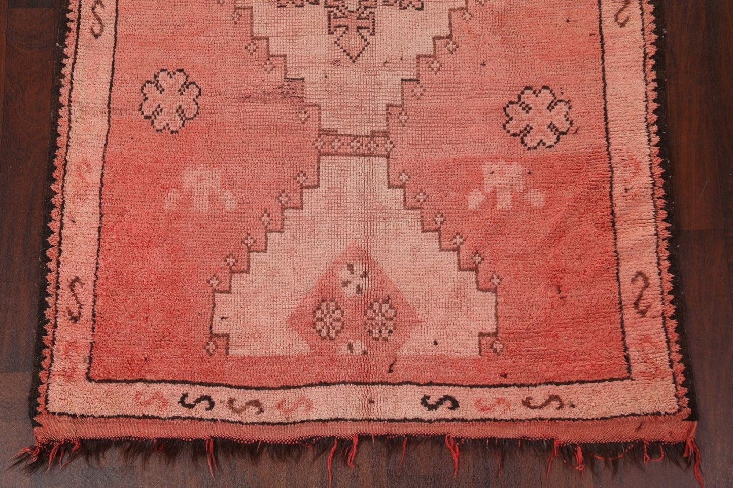 Antique Moroccan Wool Area Rug 5x12