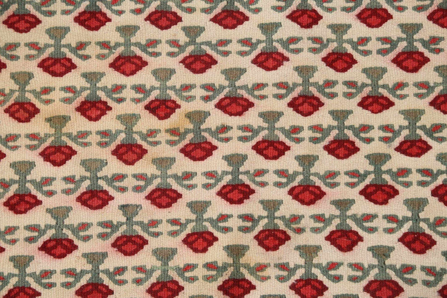 Geometric Kilim Senneh Persian Rug 2x3