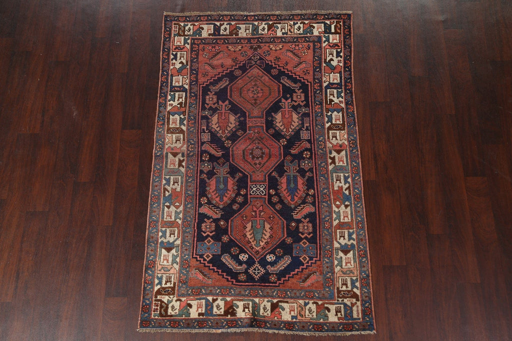 Pre-1900 Antique Bidjar Persian Area Rug 4x7