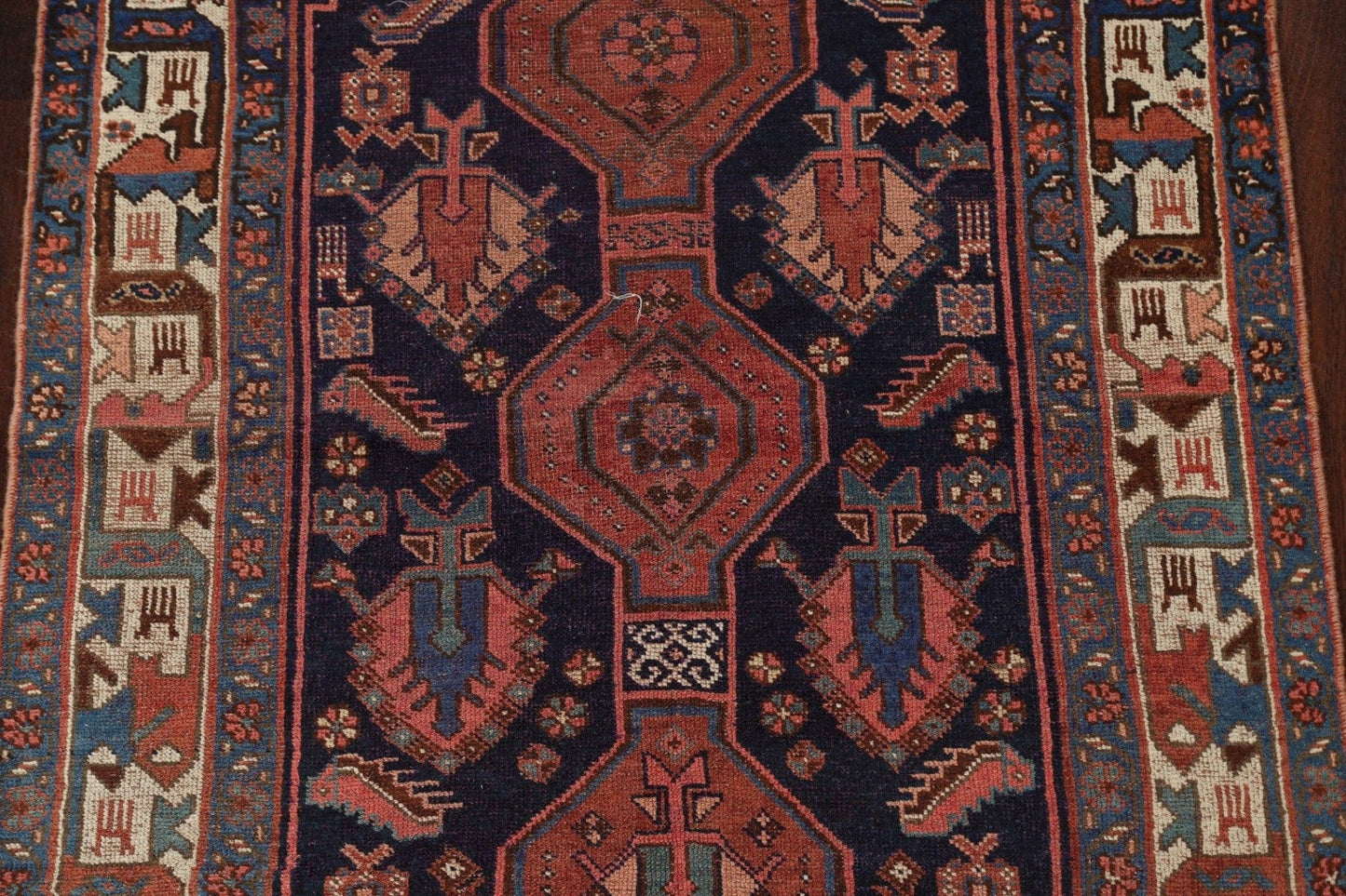 Pre-1900 Antique Bidjar Persian Area Rug 4x7