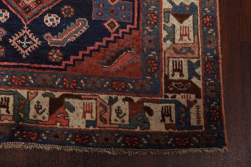 Pre-1900 Antique Bidjar Persian Area Rug 4x7