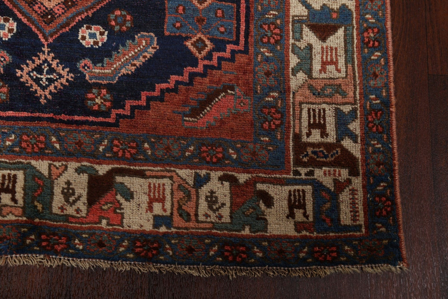 Pre-1900 Antique Bidjar Persian Area Rug 4x7