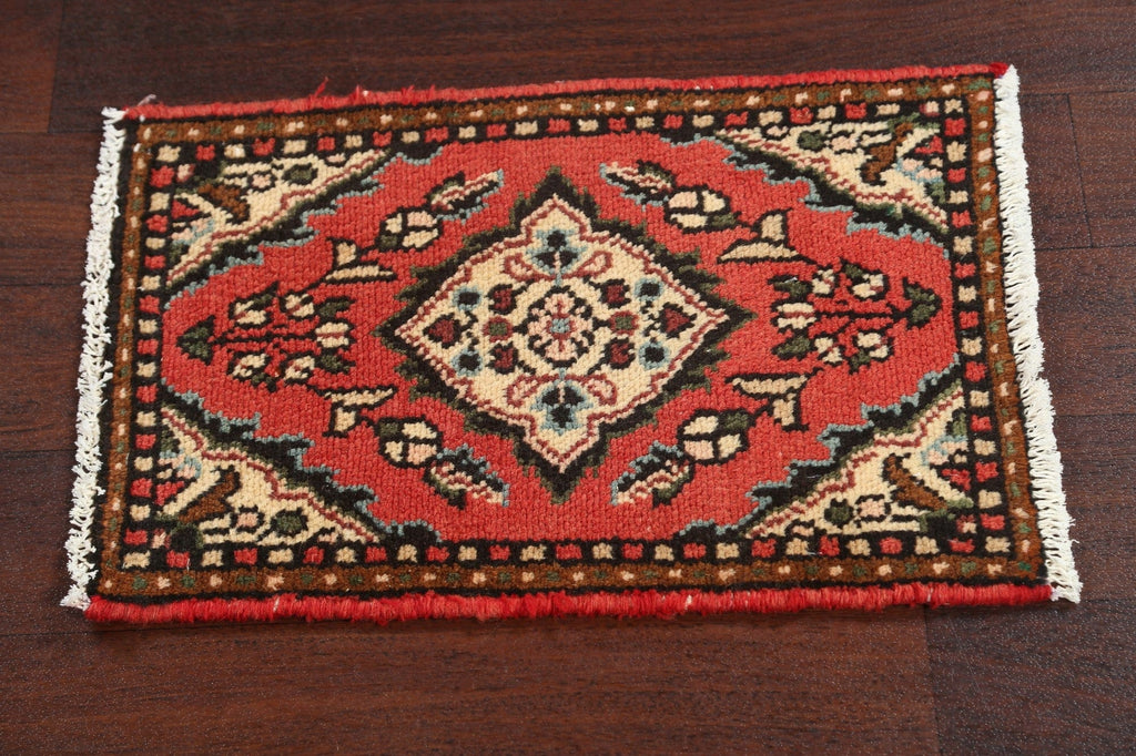 Vintage Red Hamedan Persian Rug 1x2