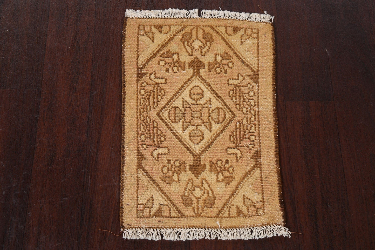 Geometric Hamedan Persian Wool Rug 1x2