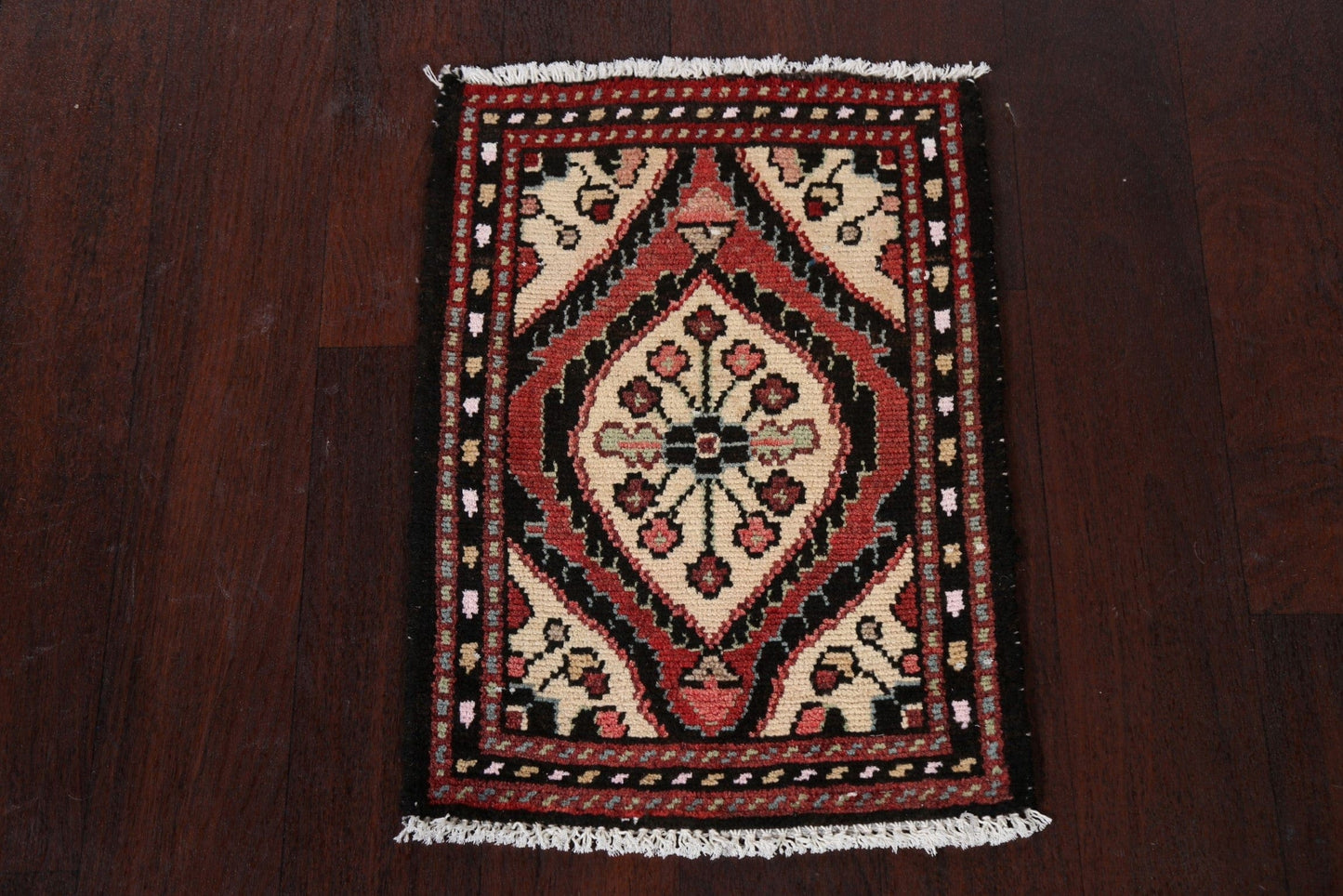 Vintage Hamedan Persian Wool Rug 1x2