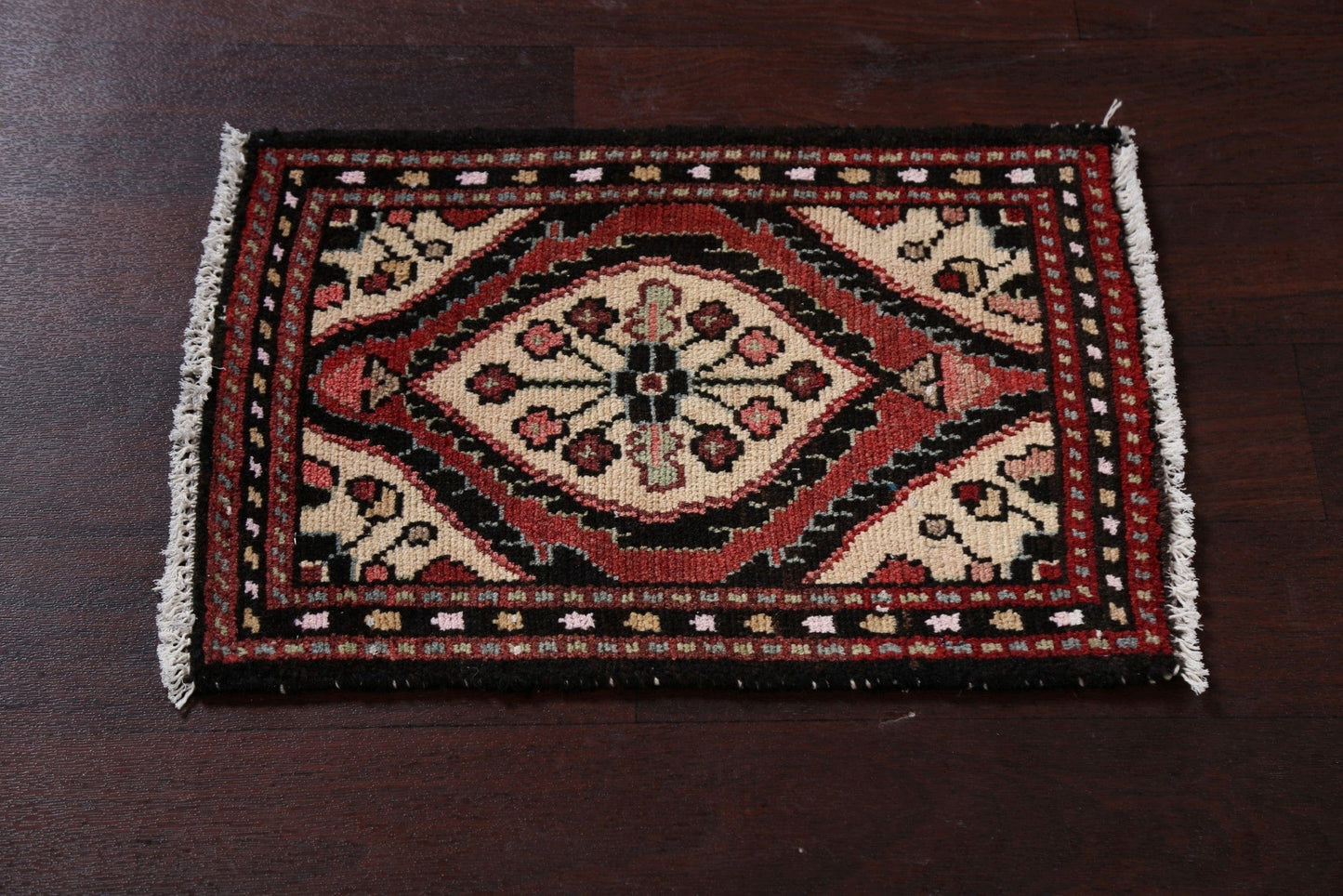 Vintage Hamedan Persian Wool Rug 1x2