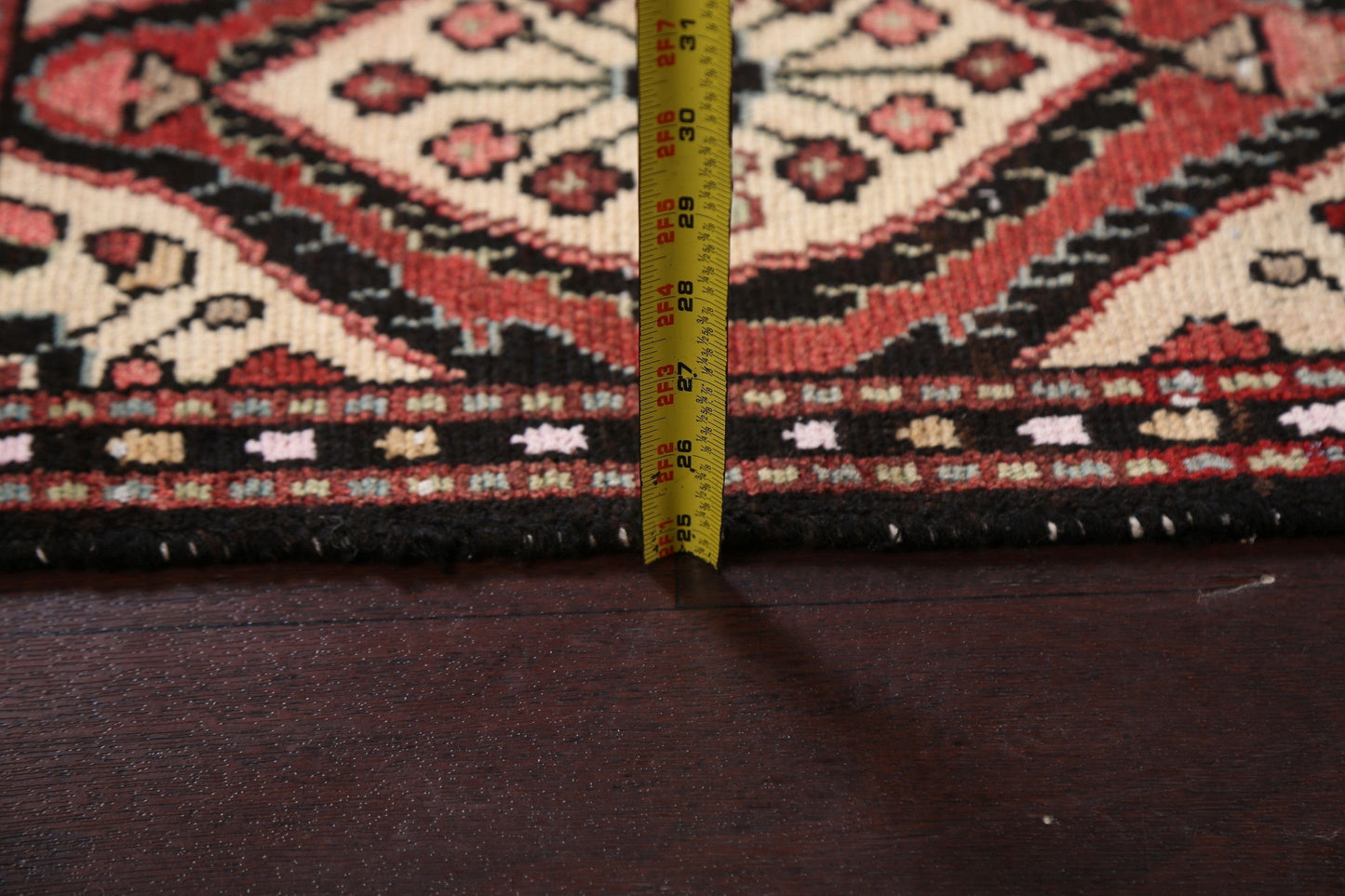 Vintage Hamedan Persian Wool Rug 1x2