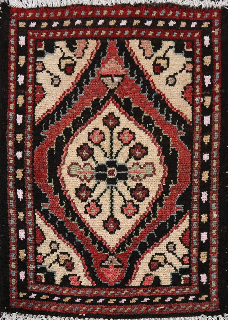 Vintage Hamedan Persian Wool Rug 1x2