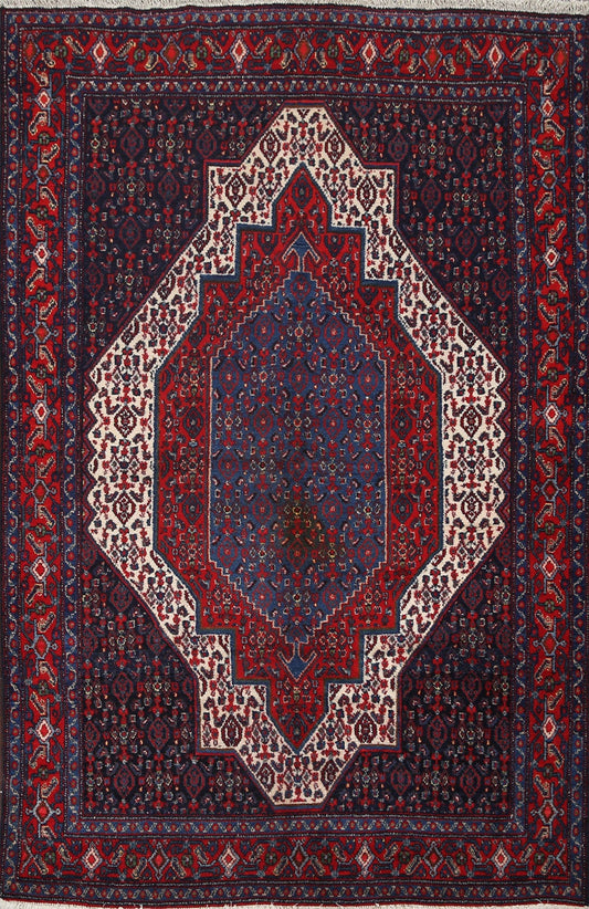 Vegetable Dye Senneh Bidjar Persian Area Rug 5x7