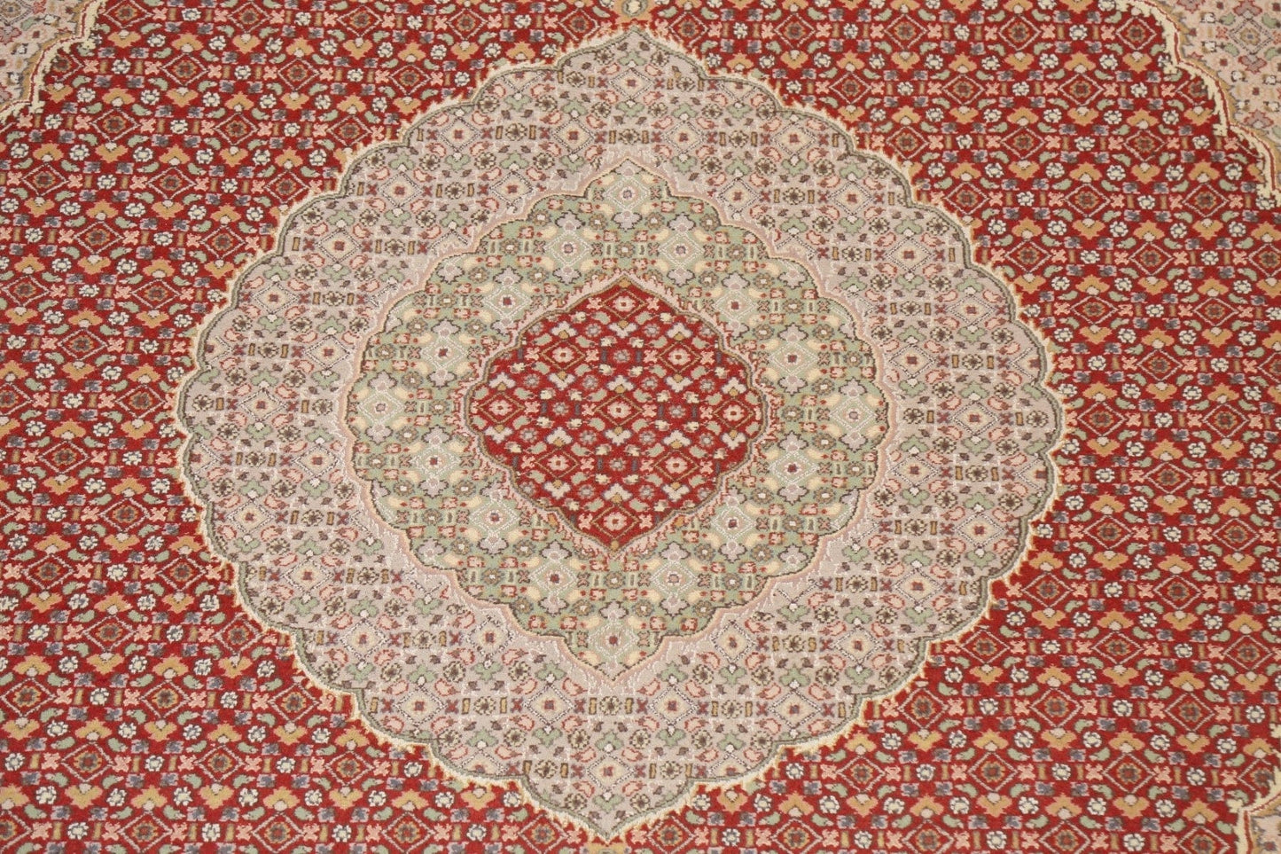 Vegetable Dye Tabriz Mahi Persian Area Rug 8x10