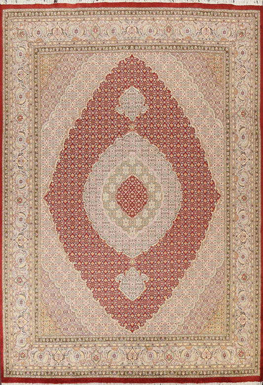 Vegetable Dye Tabriz Mahi Persian Area Rug 8x10