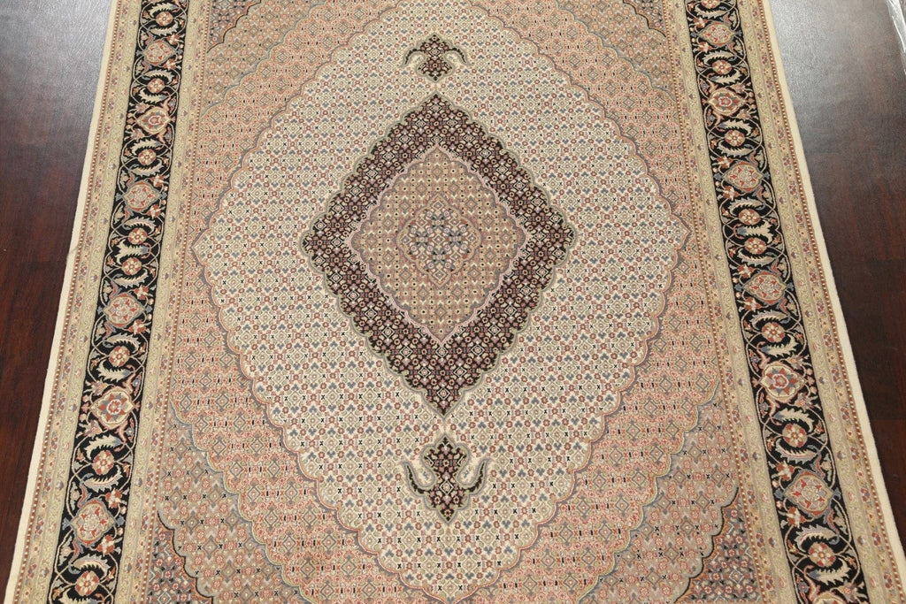 Vegetable Dye Tabriz Mahi Persian Area Rug 8x10