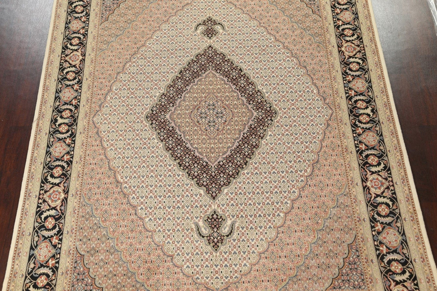 Vegetable Dye Tabriz Mahi Persian Area Rug 8x10