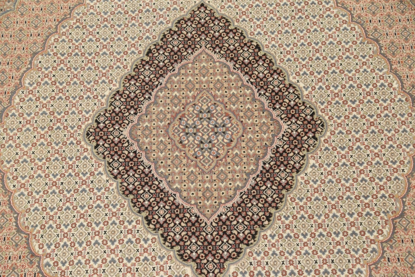 Vegetable Dye Tabriz Mahi Persian Area Rug 8x10