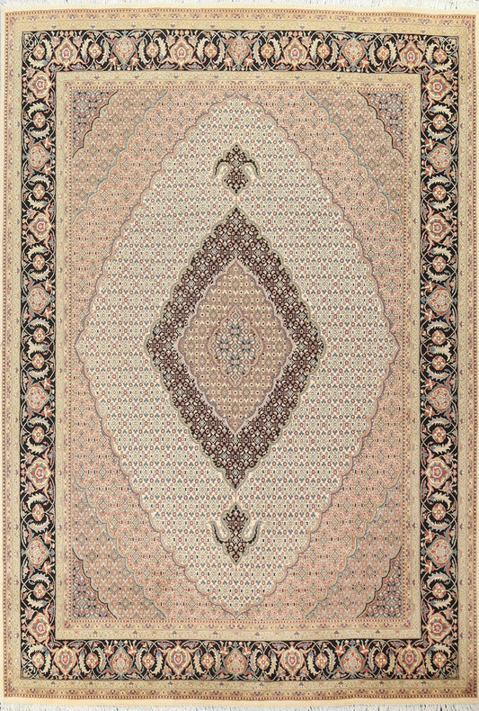 Vegetable Dye Tabriz Mahi Persian Area Rug 8x10