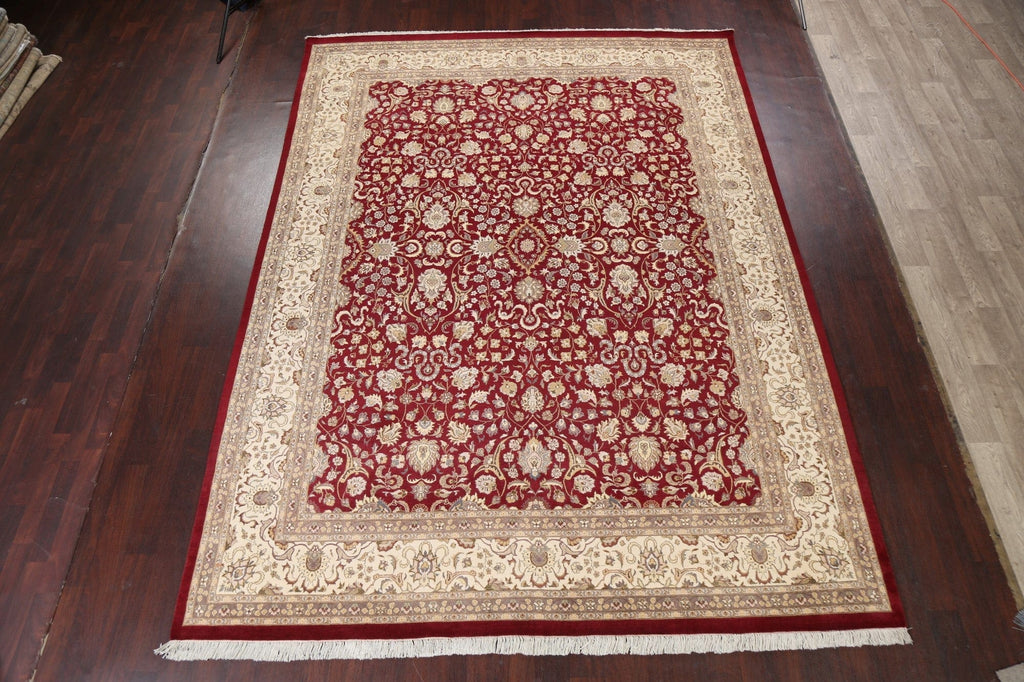 Vegetable Dye Tabriz Red Area Rug 9x12