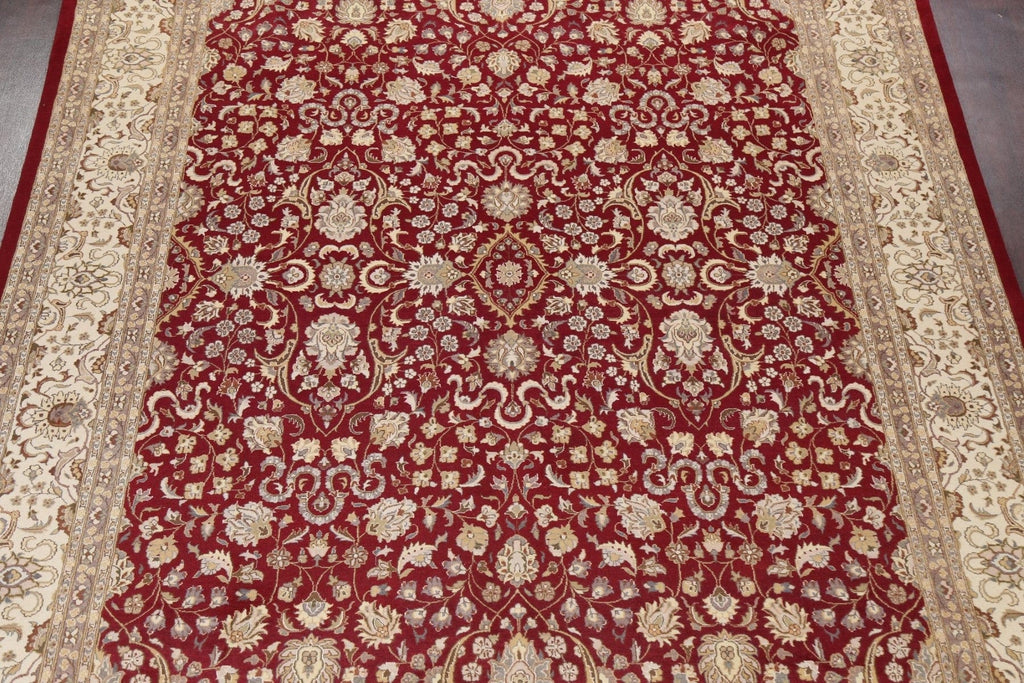 Vegetable Dye Tabriz Red Area Rug 9x12