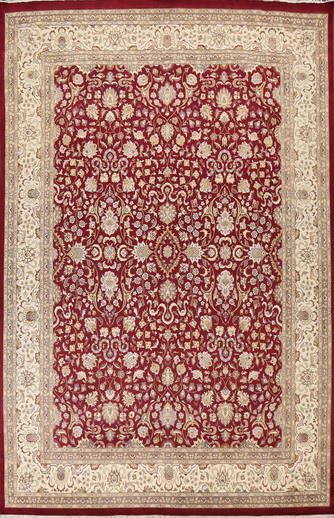 Vegetable Dye Tabriz Red Area Rug 9x12