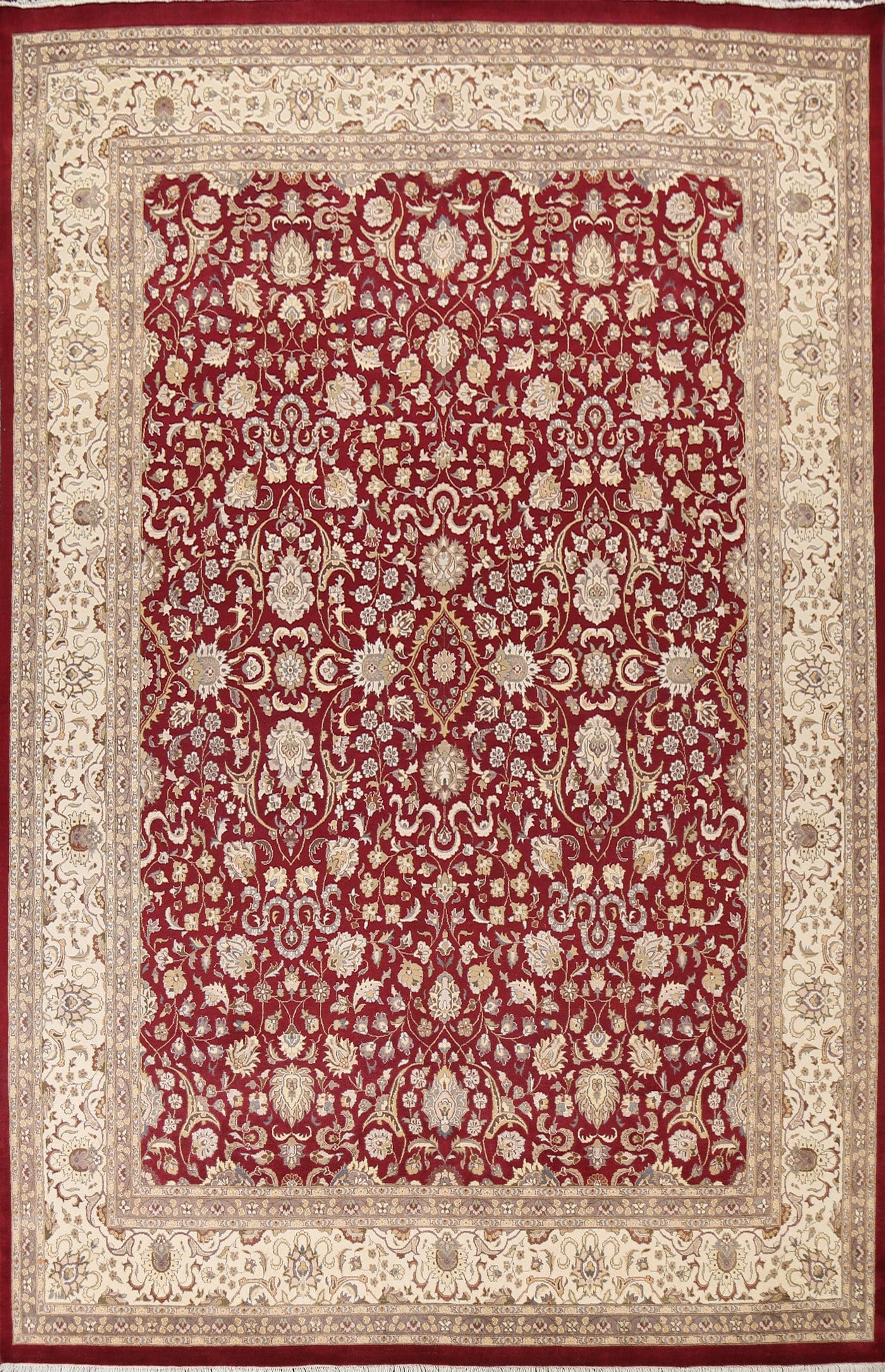 Vegetable Dye Tabriz Red Area Rug 9x12