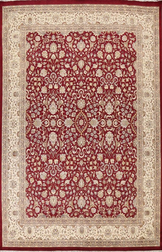 Vegetable Dye Tabriz Red Area Rug 9x12