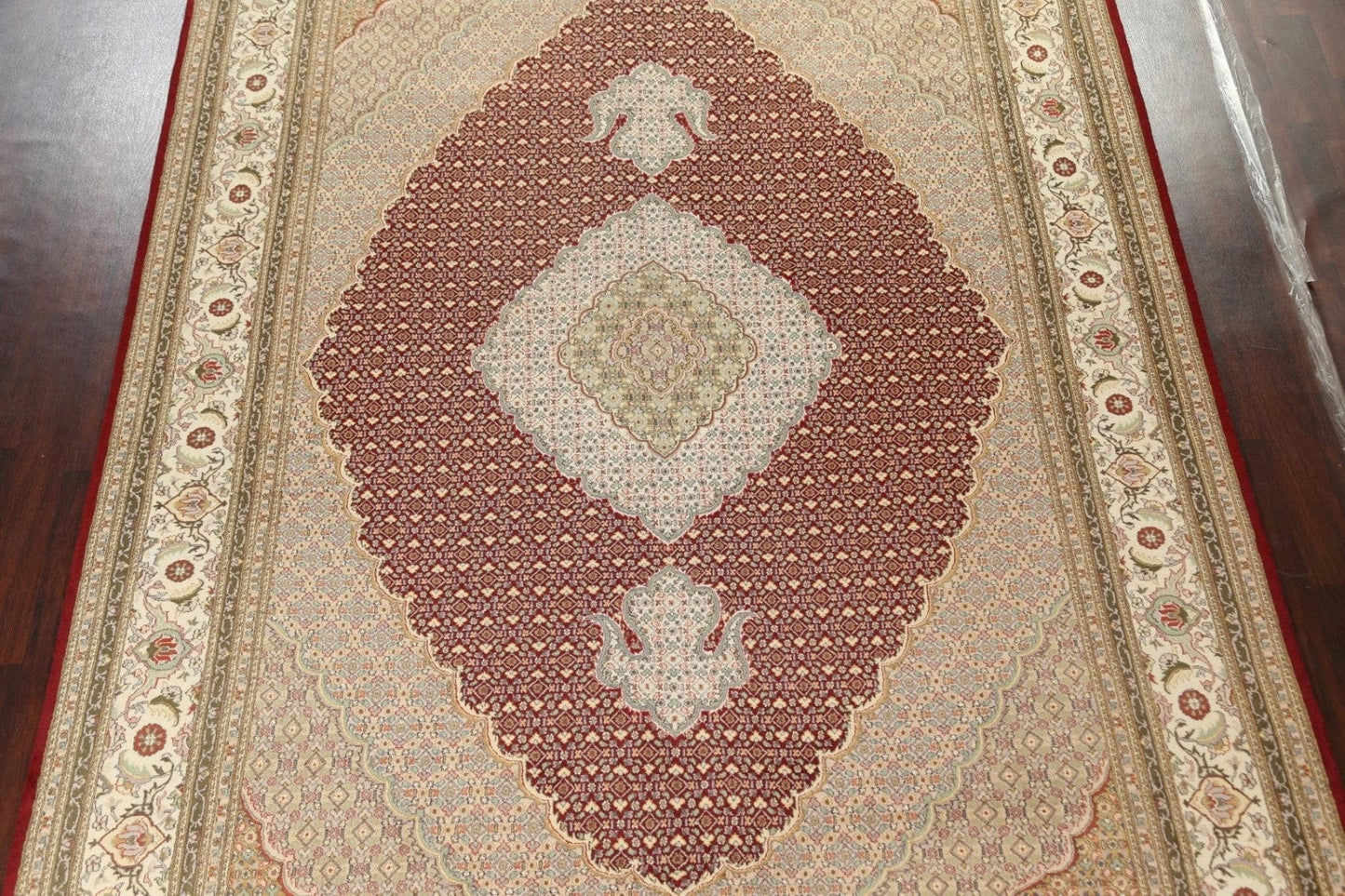 Vegetable Dye Tabriz Mahi Persian Area Rug 9x12