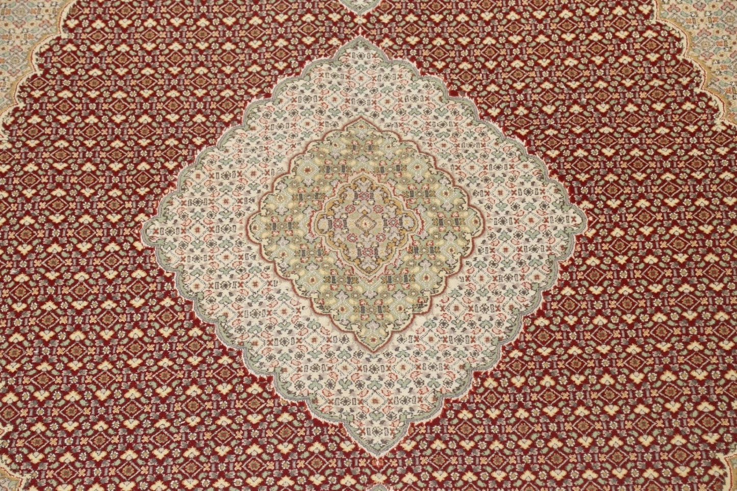 Vegetable Dye Tabriz Mahi Persian Area Rug 9x12