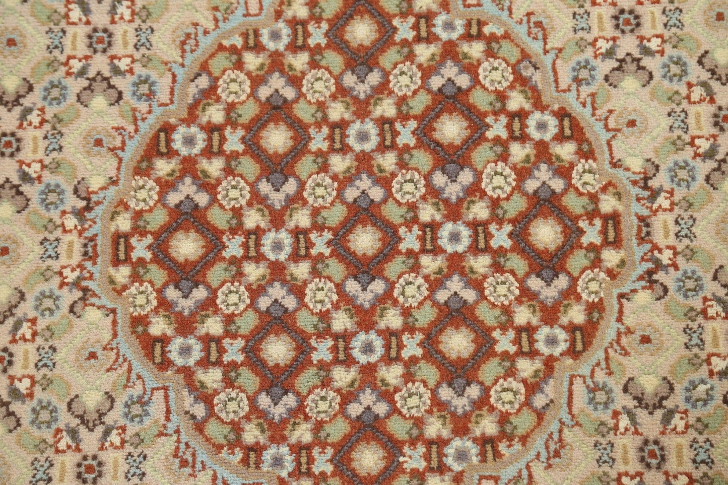 Vegetable Dye Tabriz Mahi Persian Wool Rug 10x15