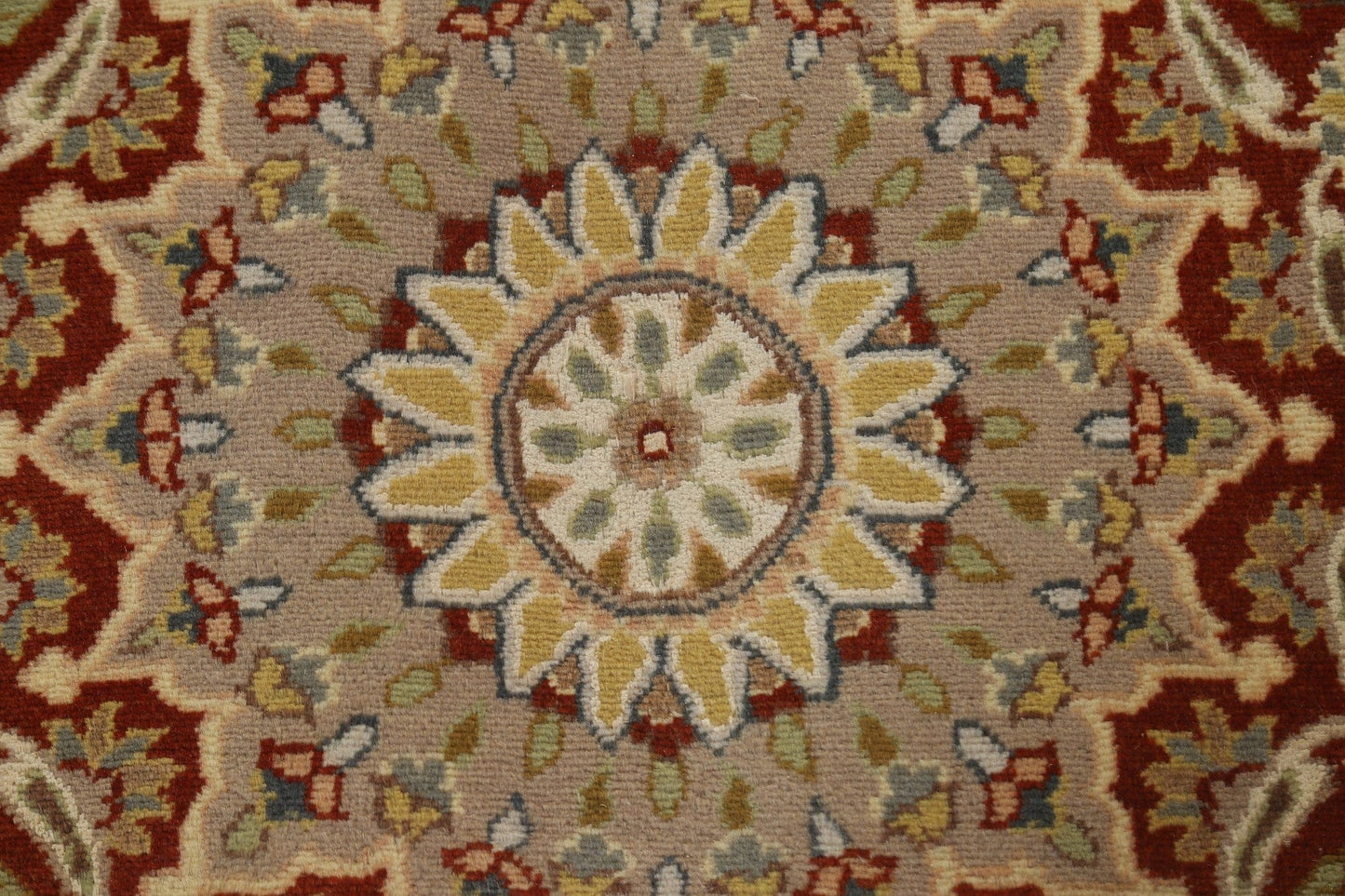 Vegetable Dye Tabriz Wool/ Silk Area Rug 12x18