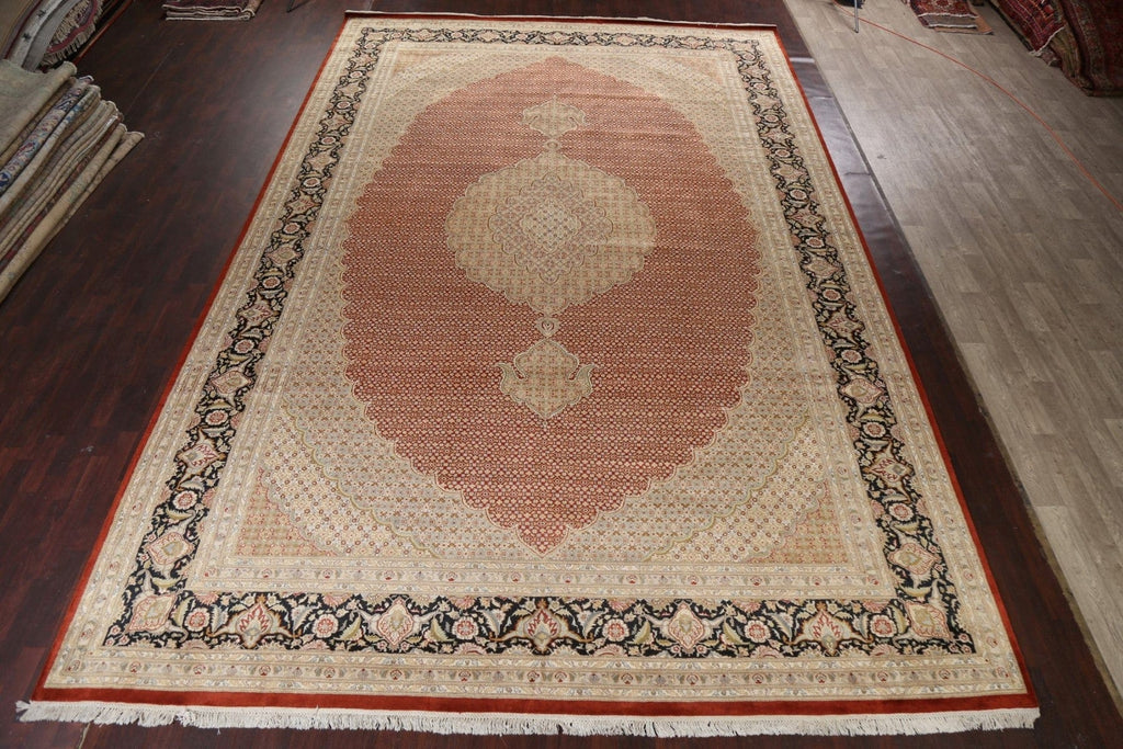 Vegetable Dye Tabriz Mahi Persian Area Rug 12x18