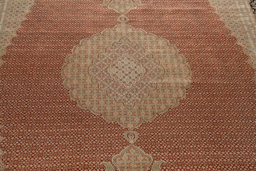 Vegetable Dye Tabriz Mahi Persian Area Rug 12x18