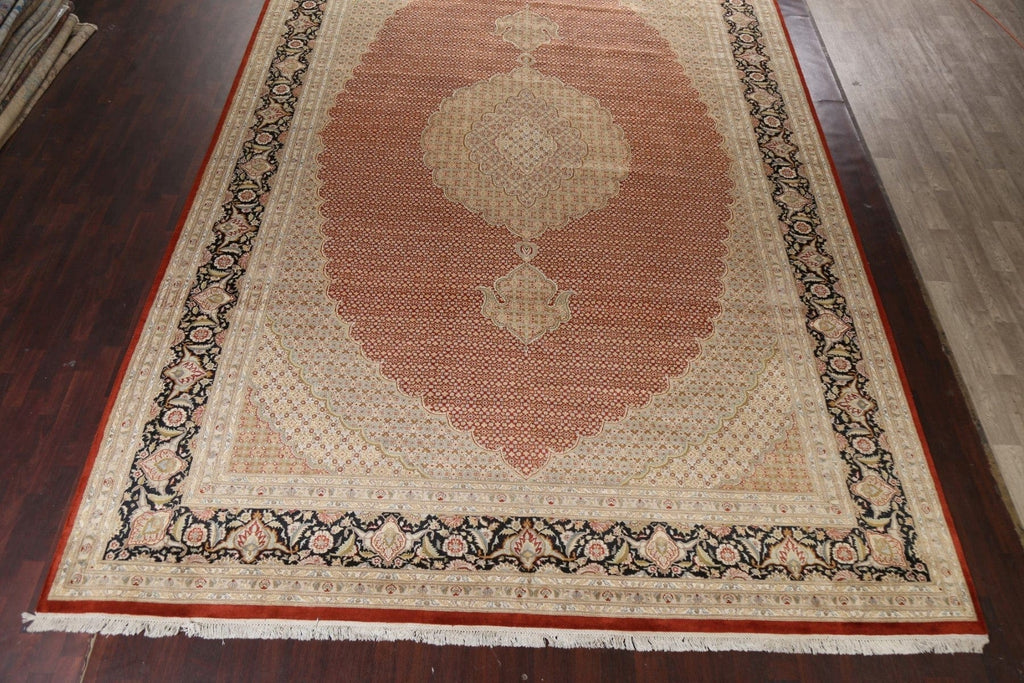 Vegetable Dye Tabriz Mahi Persian Area Rug 12x18