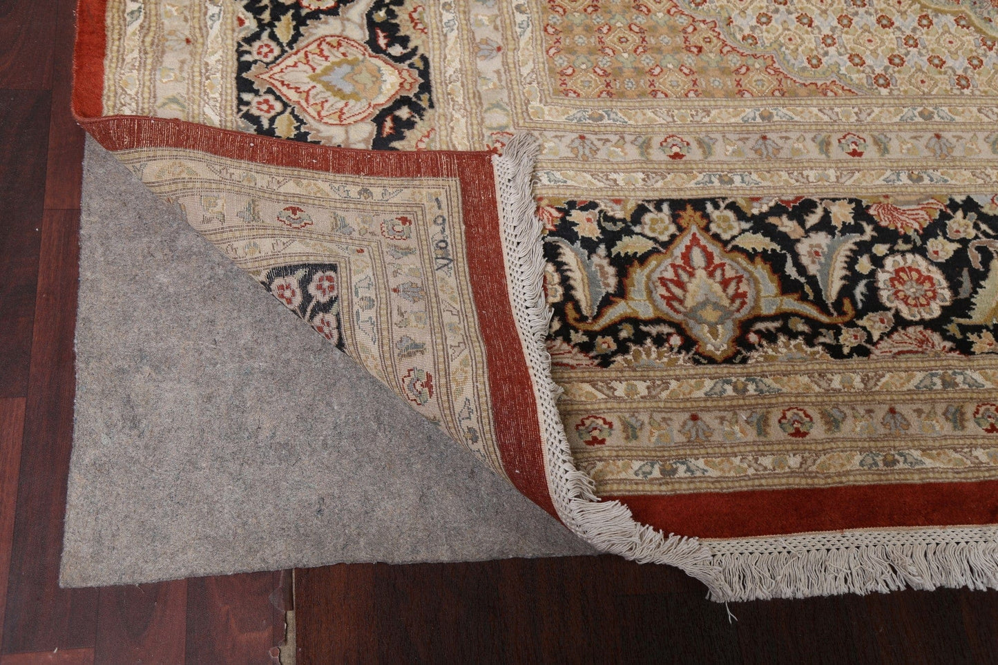 Vegetable Dye Tabriz Mahi Persian Area Rug 12x18