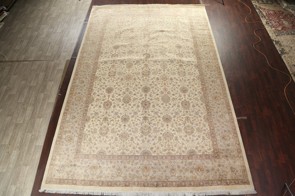 Vegetable Dye Tabriz Handmade Area Rug 12x18