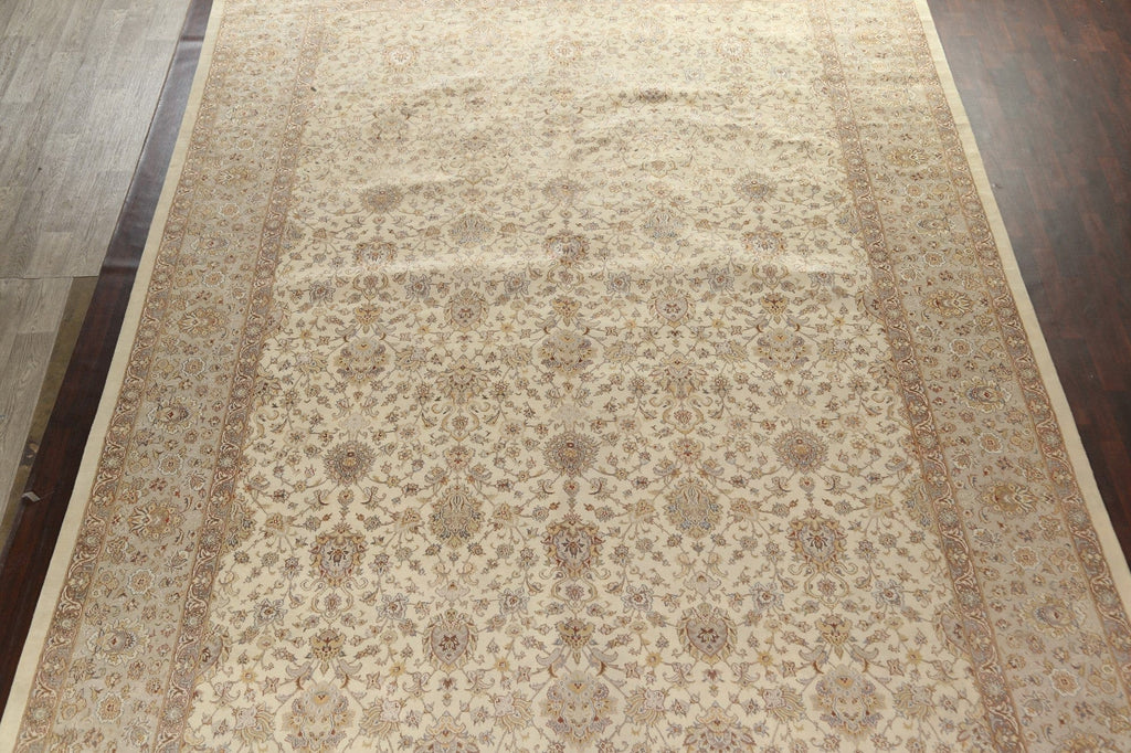 Vegetable Dye Tabriz Handmade Area Rug 12x18