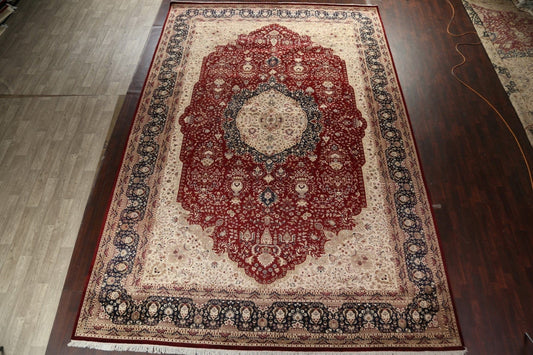 Vegetable Dye Tabriz Wool Area Rug 12x18