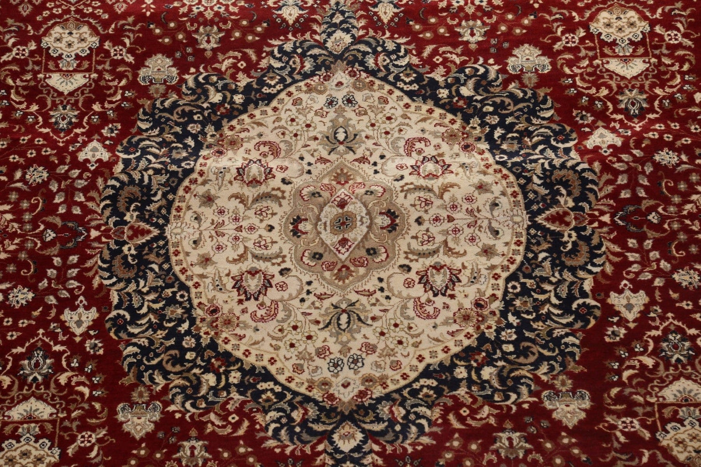 Vegetable Dye Tabriz Wool Area Rug 12x18