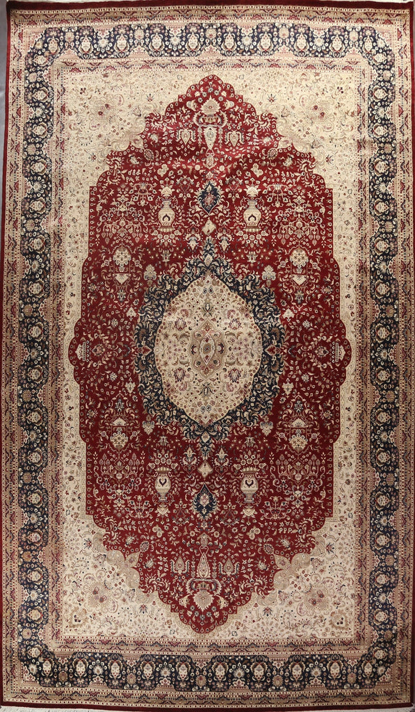 Vegetable Dye Tabriz Wool Area Rug 12x18