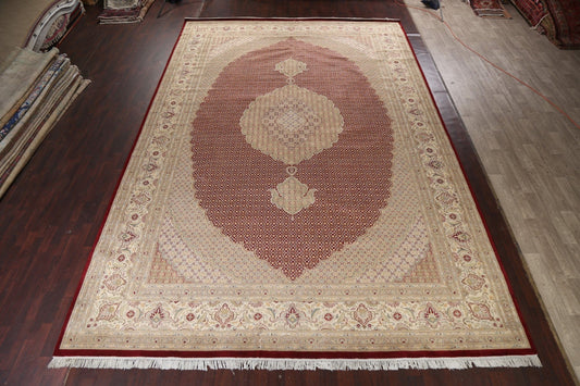 Vegetable Dye Tabriz Mahi Persian Area Rug 12x18