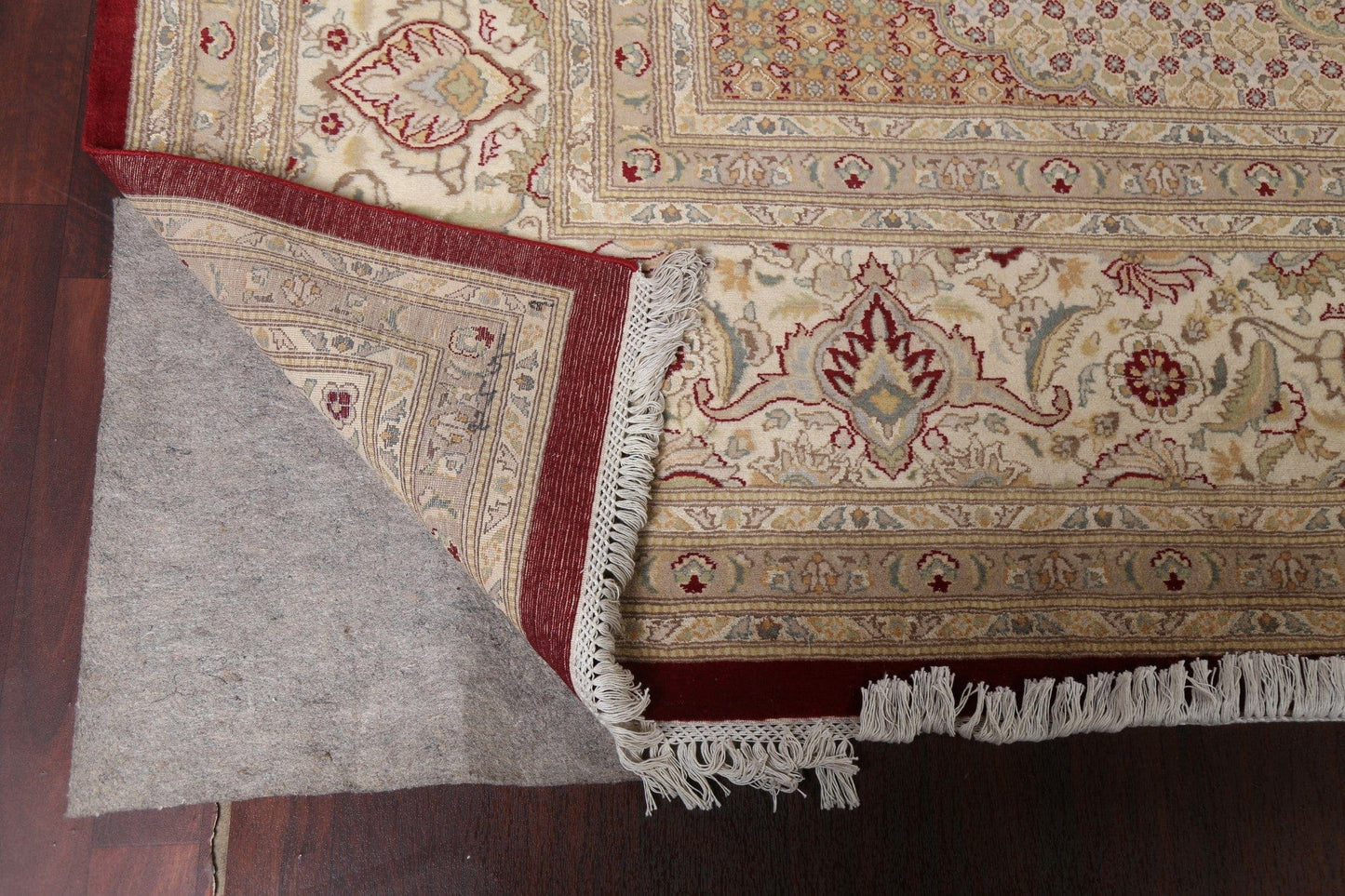 Vegetable Dye Tabriz Mahi Persian Area Rug 12x18